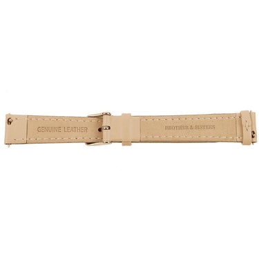 Cream Leather Strap & Rose Gold Buckle watch straps Brother & Sisters